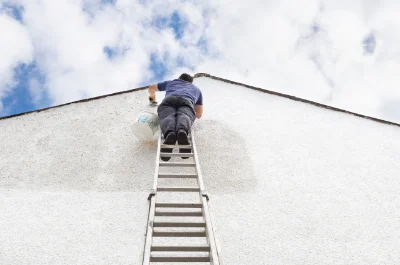 Peinture extérieure au Louroux — façades et ravalement